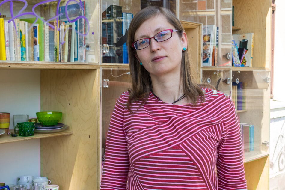 Initiatorin Kristin Hofmann (40) appelliert, gemeinsam für einen ordentlichen Tauschschrank zu sorgen.