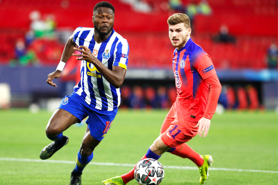 Timo Werner (r.) wurde - wie auch Kai Havertz - Mitte der zweiten Hälfte ausgewechselt. Er blieb weitestgehend wirkungslos.