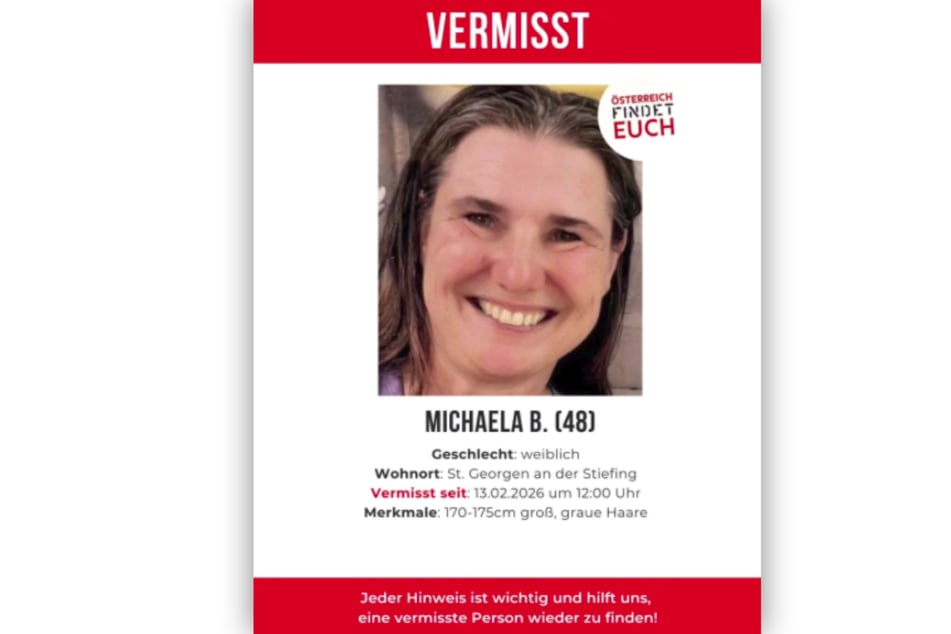 Seit dem 11. Februar 2026 ist Michaela B. spurlos verschwunden.