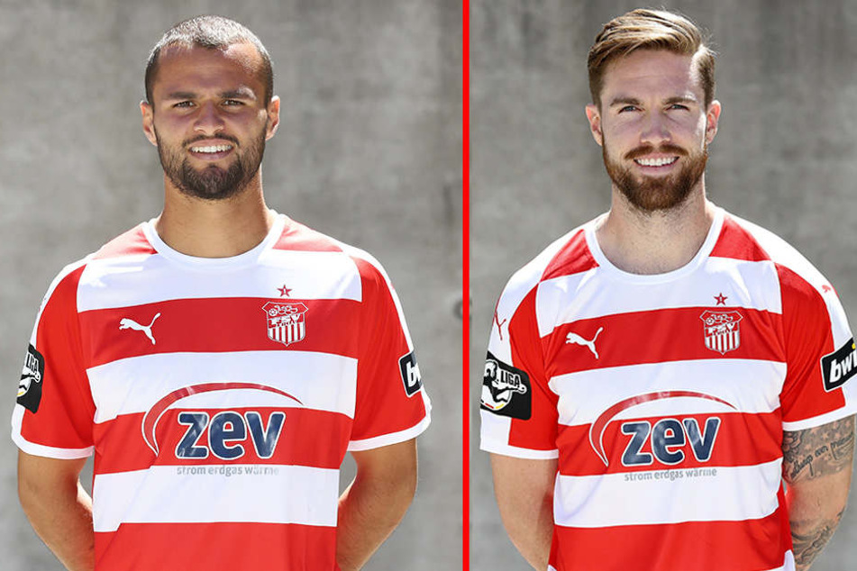 Fabian Eisele (l.) hat den FSV verlassen, Bryan Gaul (r.) fällt länger aus.