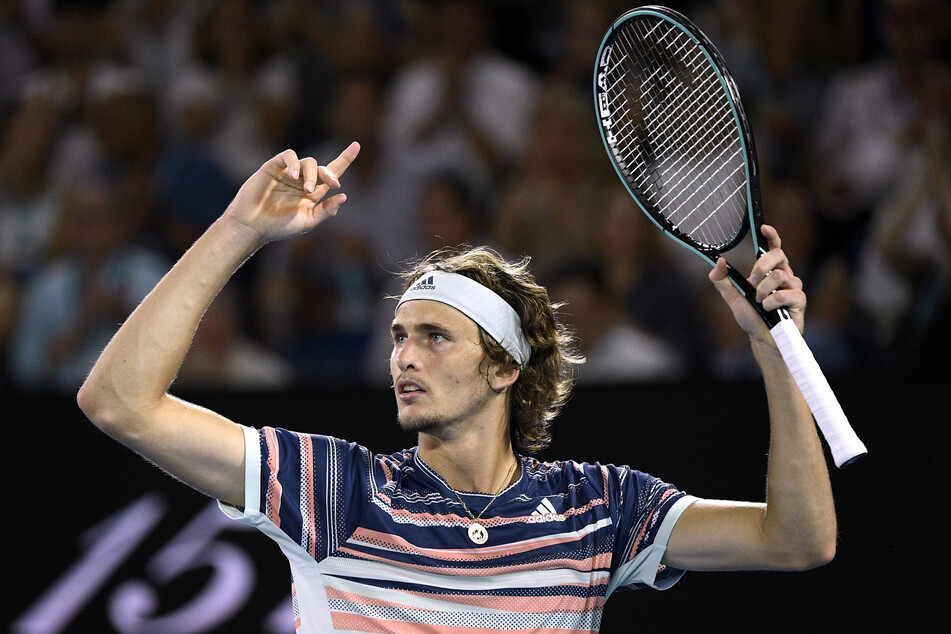 Alexander Zverev bei den Australian Open in Melbourne.