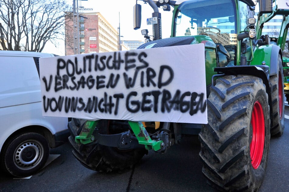Zahllose Blockaden: Sachsen wird Hotspot der Bauern-Protestwoche