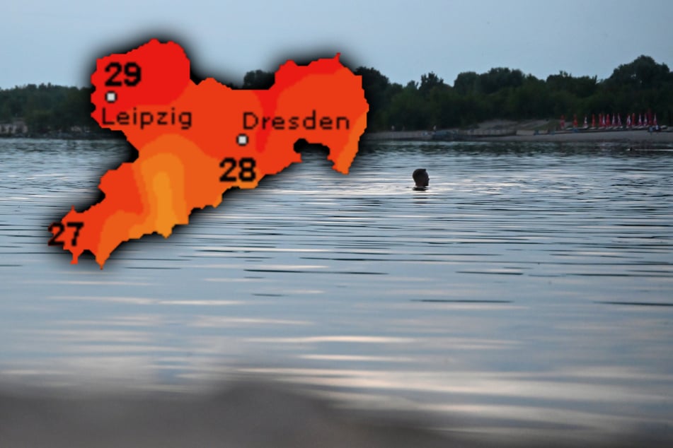 Bei wiederkehrenden Schauern und Gewitter müsst Ihr den optimalen Moment zum Baden diesmal etwas abpassten.