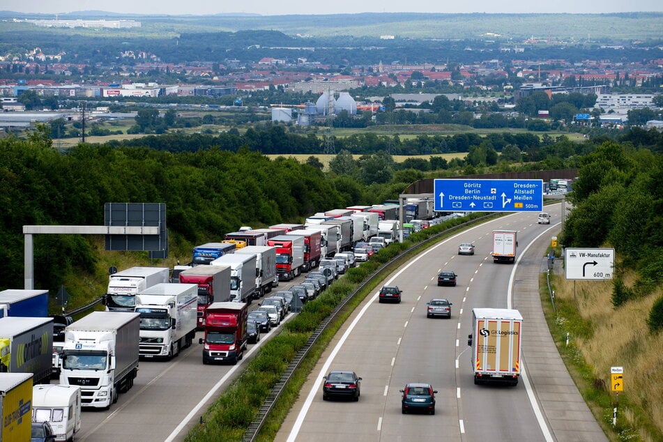 Die A4 zwischen Dreieck Nossen und Dresden ist derzeit eine der größten Staufallen in Sachsen. (Archivfoto)