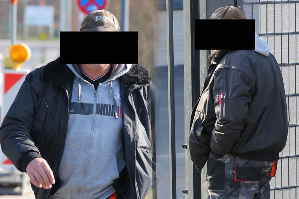 Der Freitaler Stadtrat Dirk A. auf dem Weg ins Gericht.