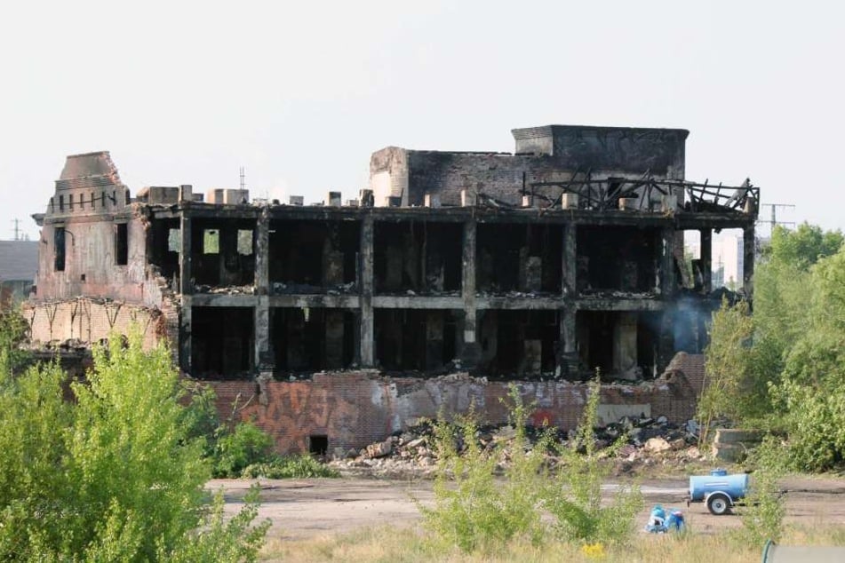 Am Montag hatte es in der Ruine erneut gebrannt..
