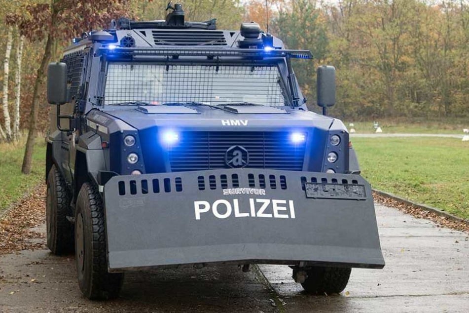 Das neue, gepanzertes Sonderschutzfahrzeug der Brandenburger Polizei.