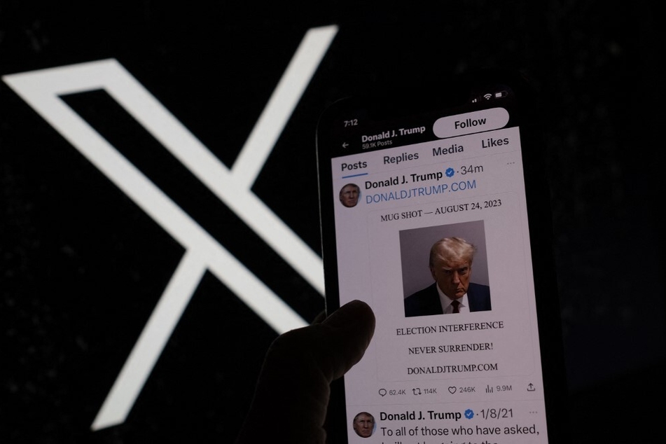 Former president Donald Trump posted his police mugshot on X, the former Twitter, on August 24 after his arrest in Georgia, his first post on the platform since January 2021.