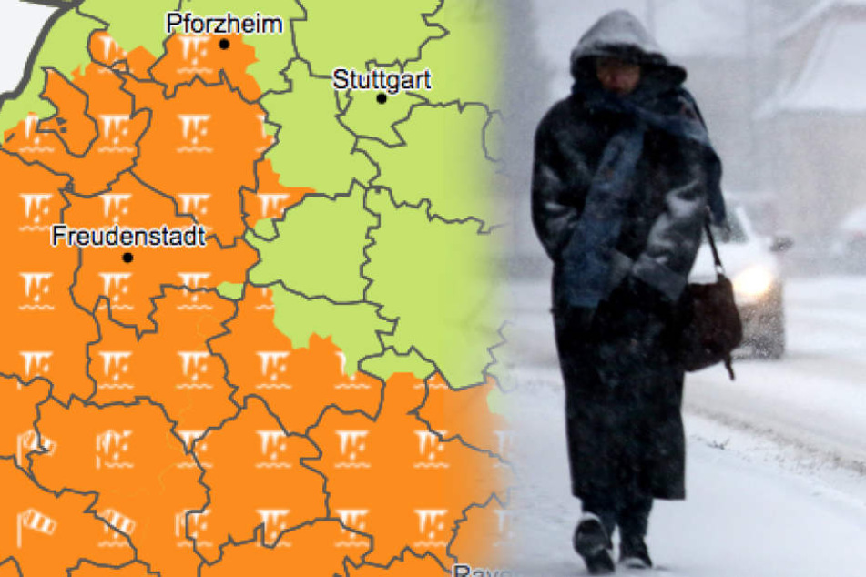Erst Schnee, jetzt Regen. Auf alle Fälle bleibt es nass im Ländle. (Symbolbild)