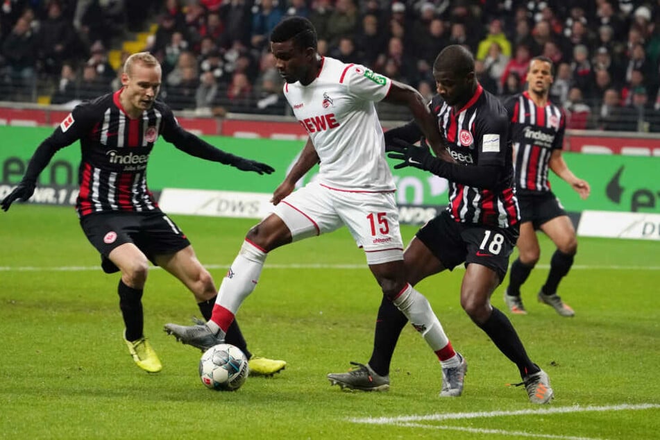 Kölns Cordoba rieb sich in vielen Zweikämpfen auf.