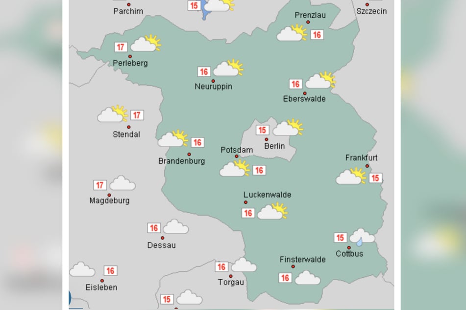 Am Freitag bleiben die Temperaturen mit bis zu 17 Grad mild.