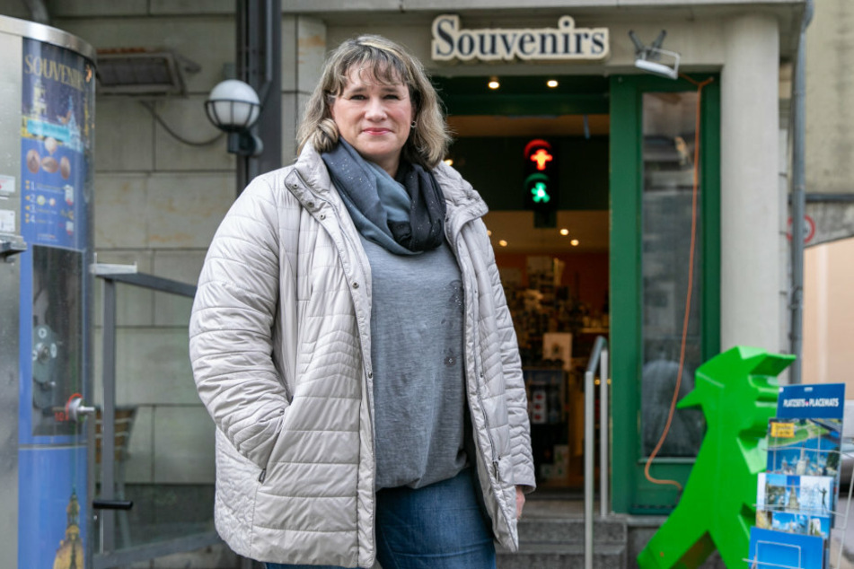 Anett Adams (52), Souvenir-Verkäuferin, hofft auf einen Impfstoff.