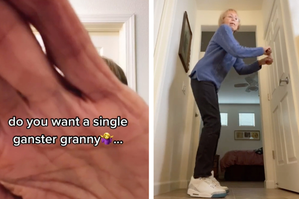 This "Gangster granny" shows that there is no age to limit to rocking Nike's.