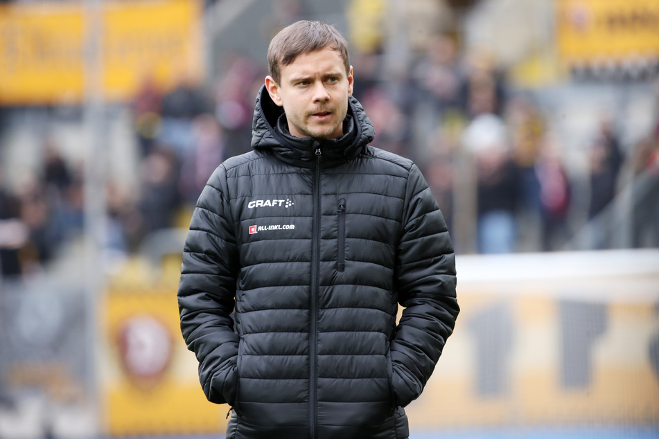 Glücklich sieht anders aus: Chris Löwe galt als Dynamos Königstransfer, konnte die Erwartungen bisher aber aus verschiedenen Gründen nicht erfüllen.