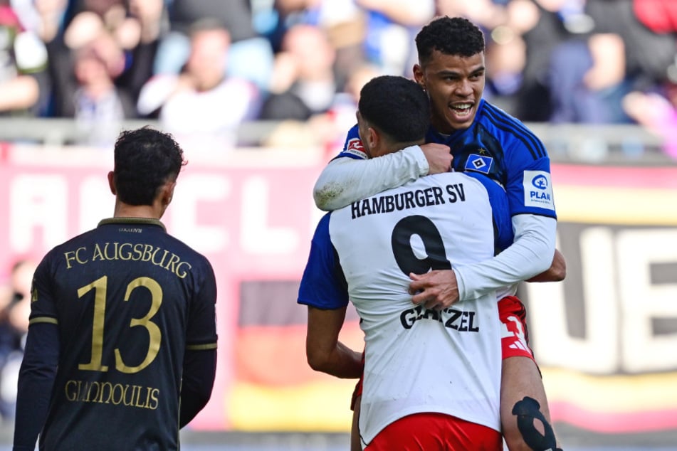Ransford Königsdörffer (r.) traf mit seinem Schuss aus rund 15 Metern zum 1:1-Ausgleich.