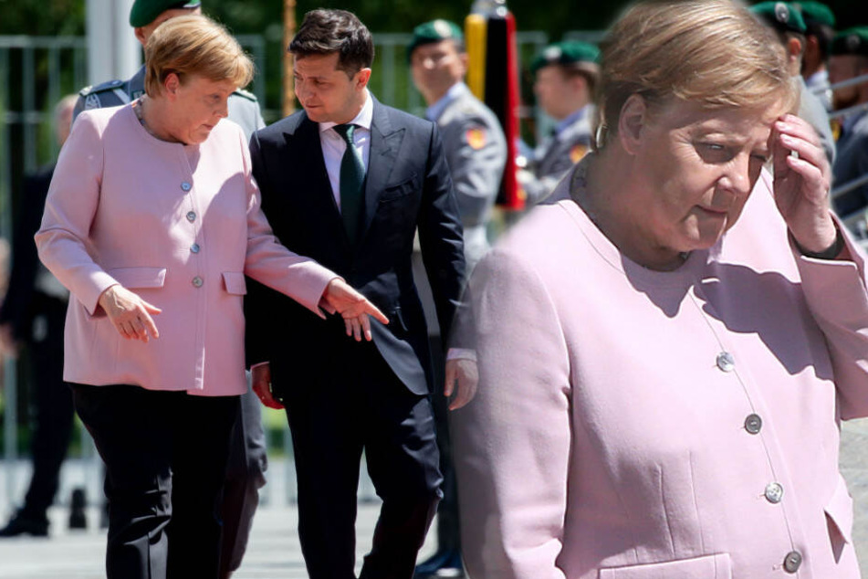 Große Sorge um Angela Merkel! Kanzlerin zittert bei Nationalhymne heftig