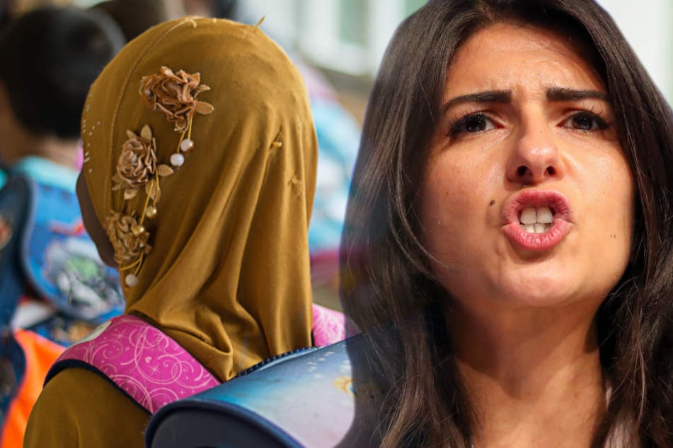 Güler hatte erklärt, einem jungen Mädchen ein Kopftuch überzustülpen, sei Perversion. (Bildmontage)
