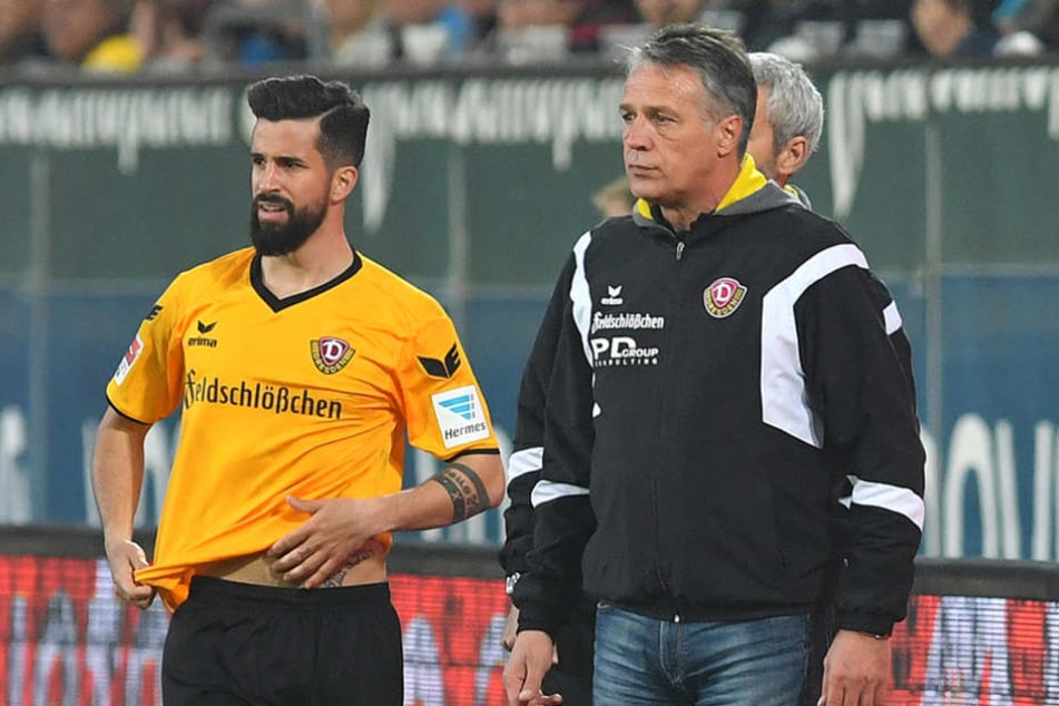Soll von Coach Neuhaus (r.) einen "würdigen Abschied" bekommen: Nils Teixeira.
