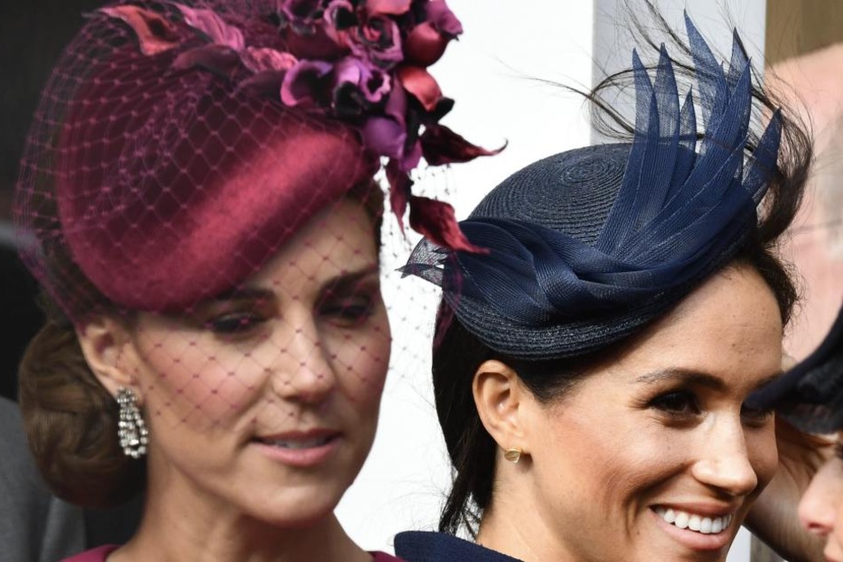 Kate und Meghan: Konkurrentinnen um Aufmerksamkeit? Zur Zeit liegt Harrys Frau nach Punkten klar vorn.
