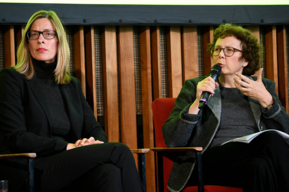 Claudia Perren, Direktorin der Stiftung Bauhaus Dessau (l.), und Annemarie Jaeggi, Direktorin des Bauhaus-Archives Berlin.
