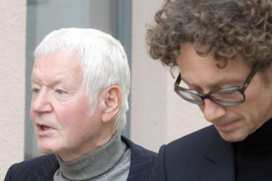 Drogeriemarktunternehmer Anton Schlecker (l.) und sein Sohn Lars (r.).