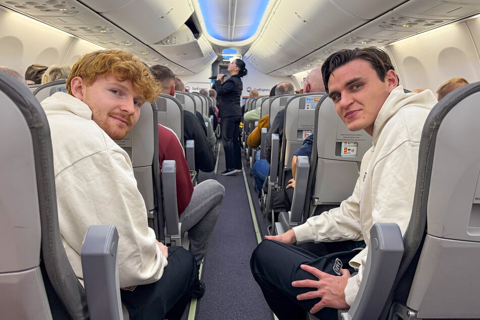 Thomas Keller (r.) und Robert Wagner (23) sind beste Freunde, teilten sich im Camp ein Zimmer. Beide wollen mit Dynamo wieder abheben.