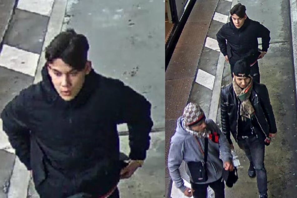Die Polizei sucht nach diesen drei Tatverdächtigen.