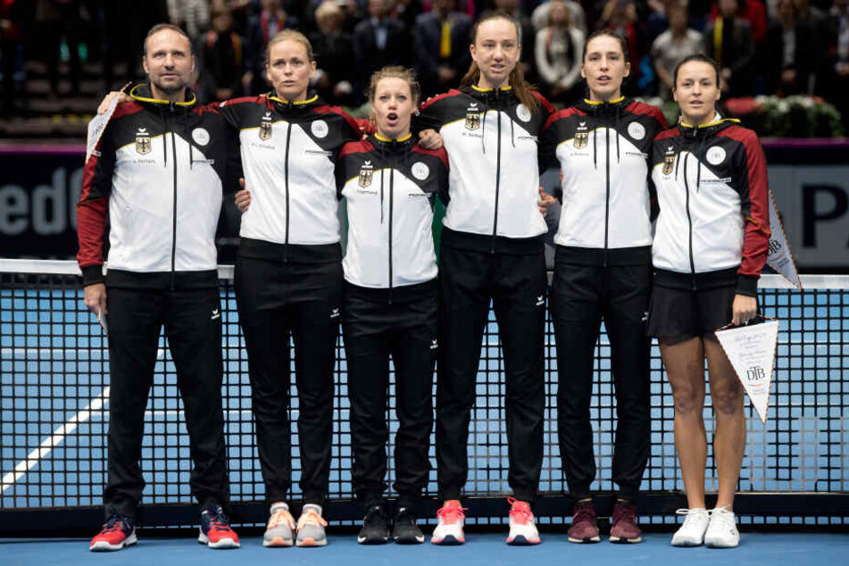 Petkovic beim Fed Cup im Februar gegen Weißrussland.
