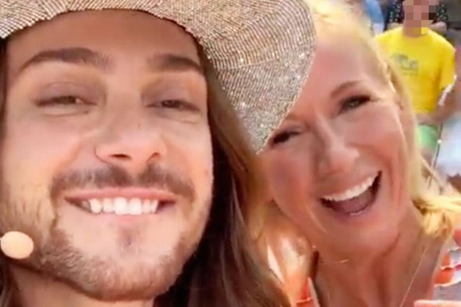 Natürlich gab es auch ein Selfie mit Andrea Kiewel und Riccardo Simonetti.