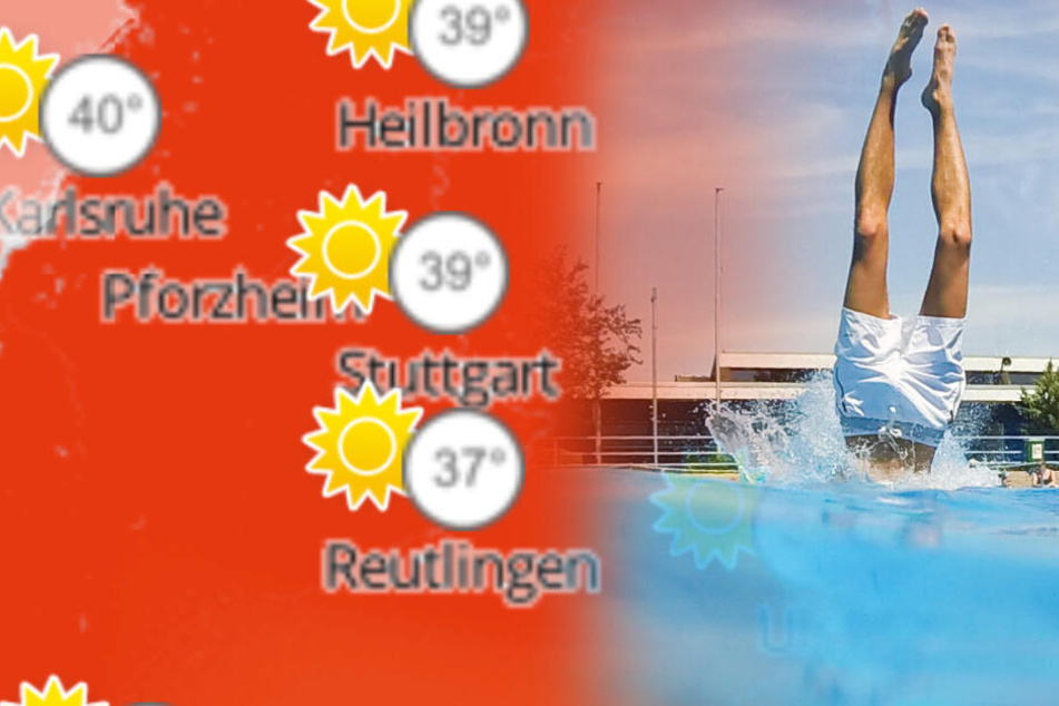 Das Thermometer klettert nach oben. (Fotomontage)