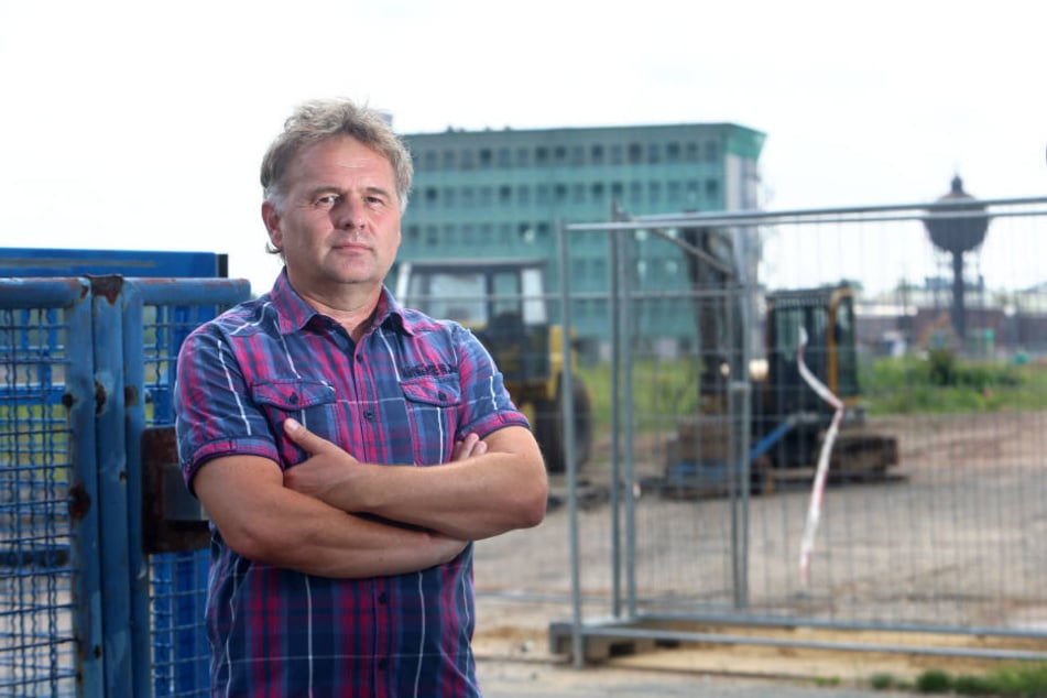 Lutz Reinhold, Sprecher der Bürgerinitiative will den Knastbau verhindern.