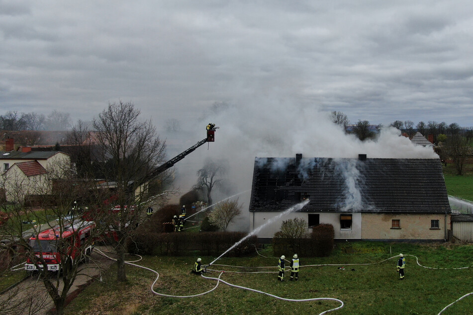 In Kehnert brannte am Sonntag ein Einfamilienhaus.