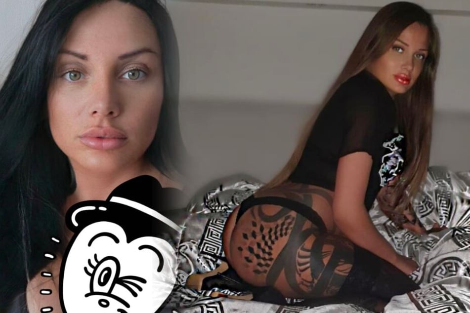 Fotomontage: Hat sich Rapperin Schwesta Ewa ihre Haarpracht etwa völlig schwarz eingefärbt?