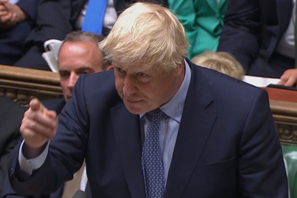 Premier Boris Johnson kampfeslustig.
