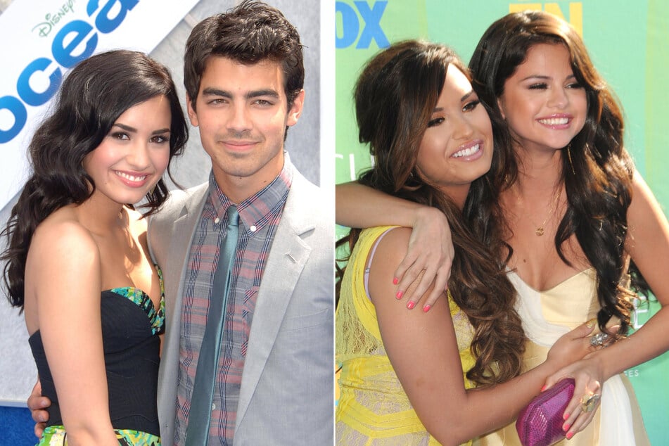 Demi Lovato (l.) was close with both Joe Jonas and Selena Gomez (r.) during her Disney days.