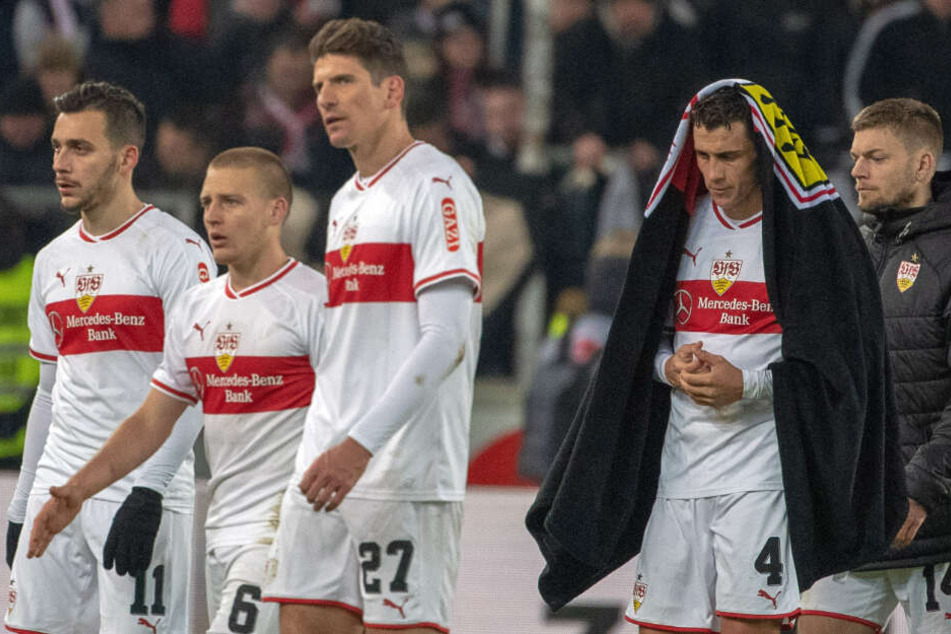 Gomez (2.v.l.) und Kempf (2.v.r.) haben muskuläre Probleme.