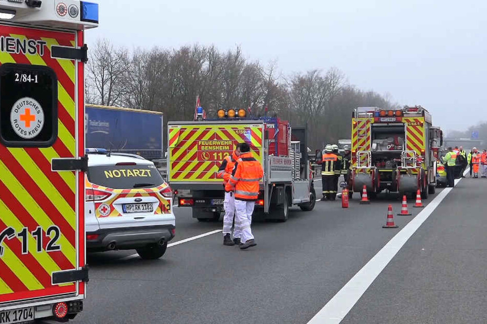 Die A5 wurde bis 13.30 in Richtung Heidelberg voll gesperrt.