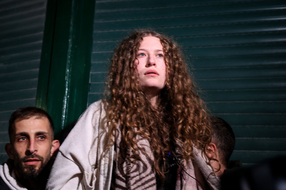 Activist Ahed Tamimi was among the Palestinian prisoners freed on Wednesday.