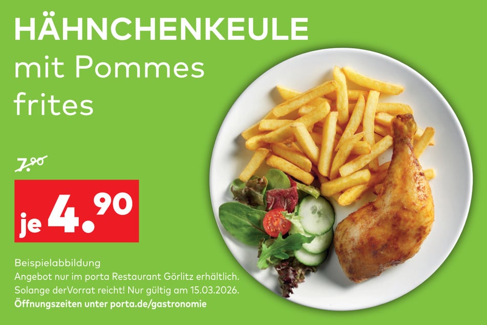 Wer sich diesen Coupon sichert, kann auf die Hähnchenkeule sparen.