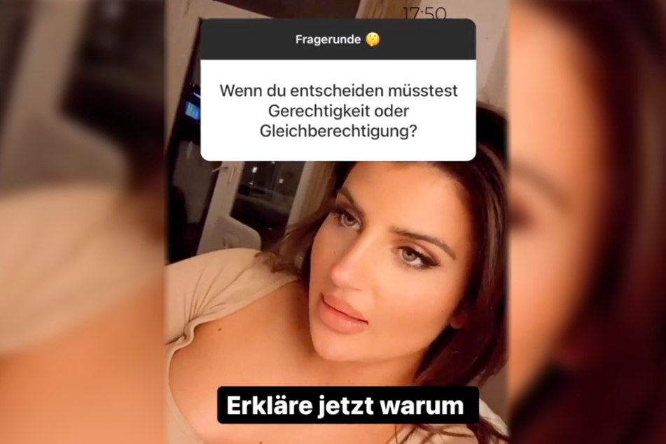 Ein Nutzer oder eine Nutzerin fragte Zara Todil (25) nach ihrer Einschätzung zu Gerechtigkeit und Gleichberechtigung.