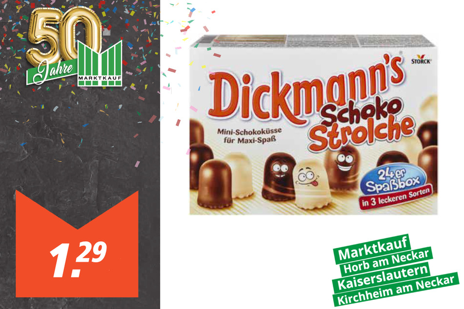 Dickmann’s Schoko Strolche
für 1,29 Euro