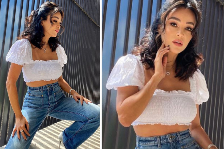 Verona Pooth: Im Urlaub: Verona Pooth tankt Energie, alle blicken auf ihr Oberteil