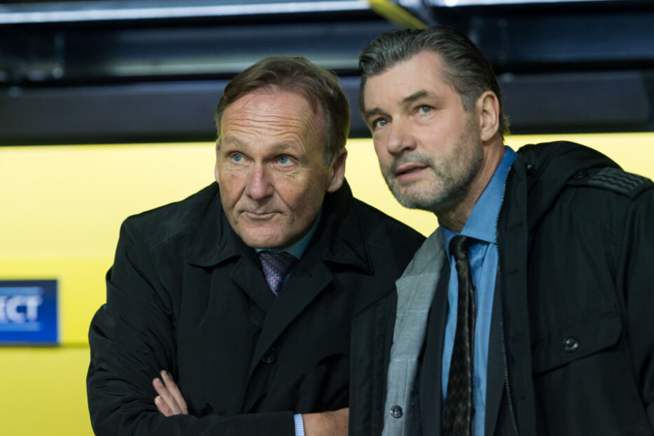 "Aki" Watzke und Michael Zorc haben gerade viel um die Ohren. Was passiert mit Jadon Sancho?