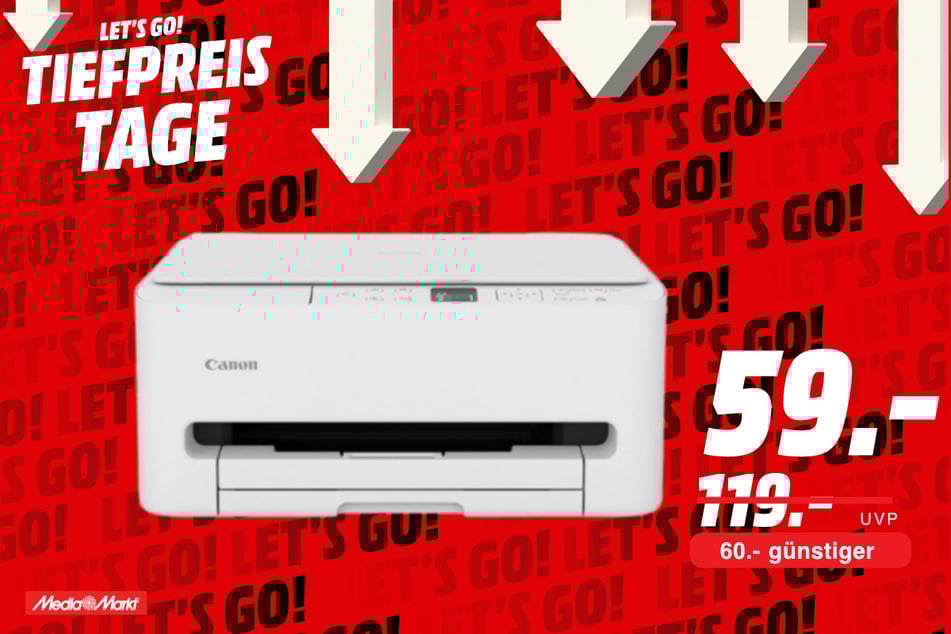 Canon-Drucker für 59 statt 119 Euro.