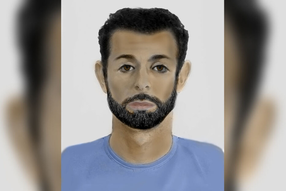 Wer kennt diesen Mann? Mit diesem Phantombild sucht die Polizei nach dem Tatverdächtigen.