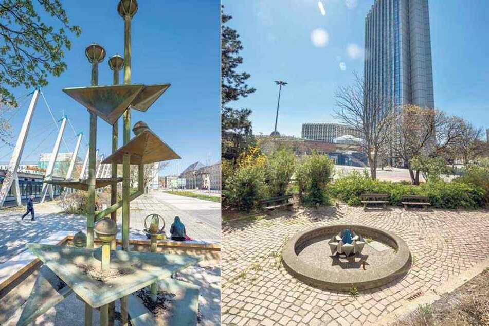 Er wurde vergangenes Jahr zum Politikum: der Klapperbrunnen (li.) am Omnibusbahnhof. Für ihn fehlen 134. 000 Euro. "Nur" 85 000 Euro müsste die Stadt für die Sanierung des Prima-Brunnens an der Brückenstraße (re.) aufbringen.