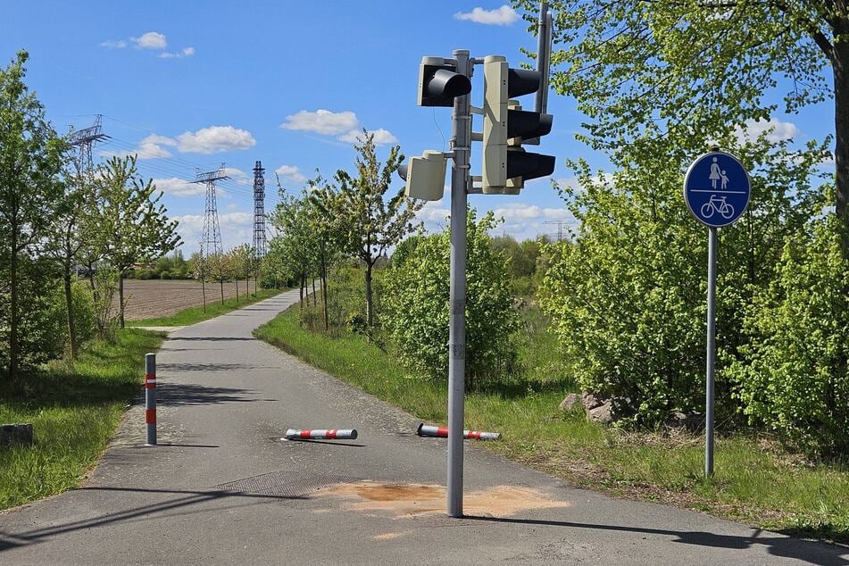 Über diesen Radweg ist die Frau gefahren und wurde erst von der Ampel gestoppt.