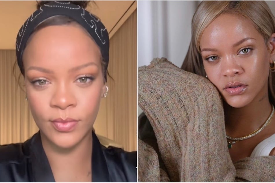 Rihanna reveals her beauty secrets as she flaunts flawless skin for Fenty