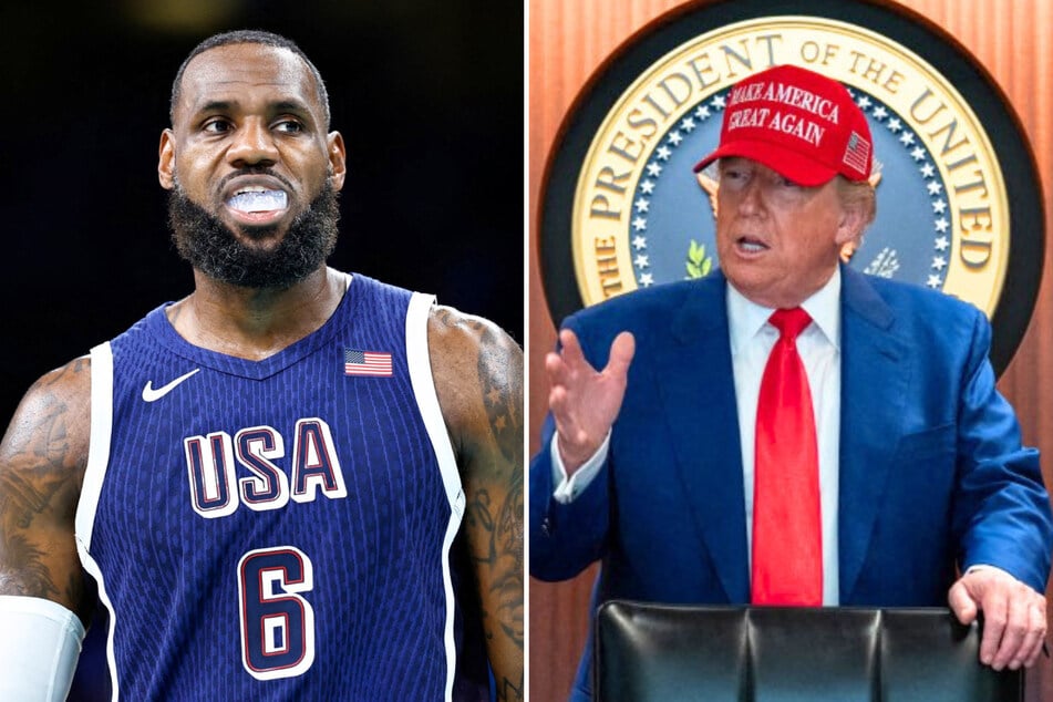 President Donald Trump (r.) recently told reporters that he prefers Michael Jordan over LeBron James because James has criticized him in the past.