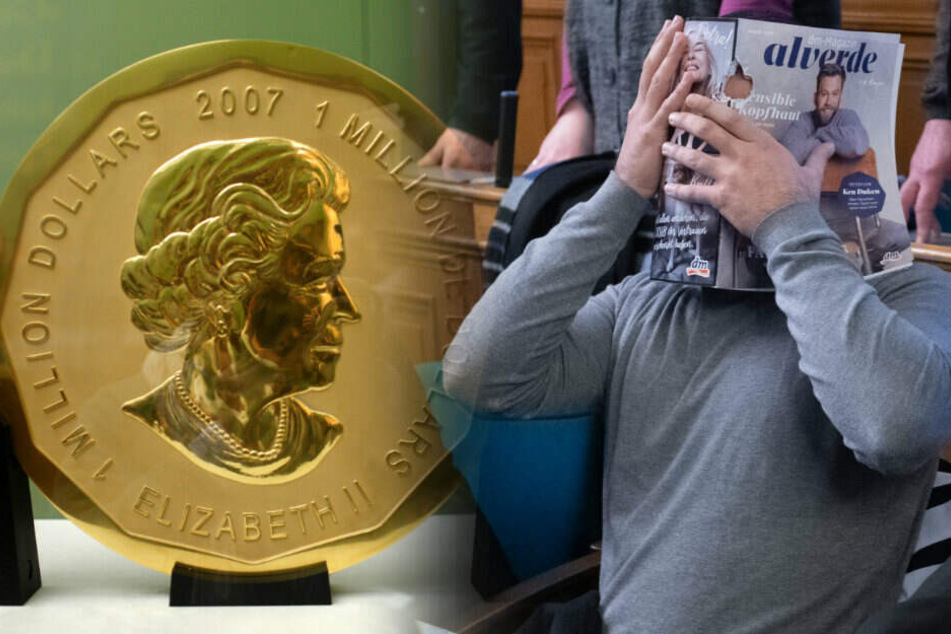 In dem Prozess um den Diebstahl der 100 Kilogramm schweren Goldmünze müssen sich vier Männer verantworten.